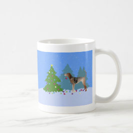 Caneca De Café American English Conhound Decorando Natal Tr