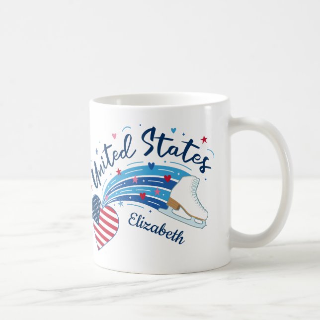 Caneca De Café American Figure Skating (Direita)
