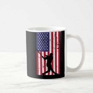 Caneca De Café American Flag Baseball Baseball Gifts for Men Uni