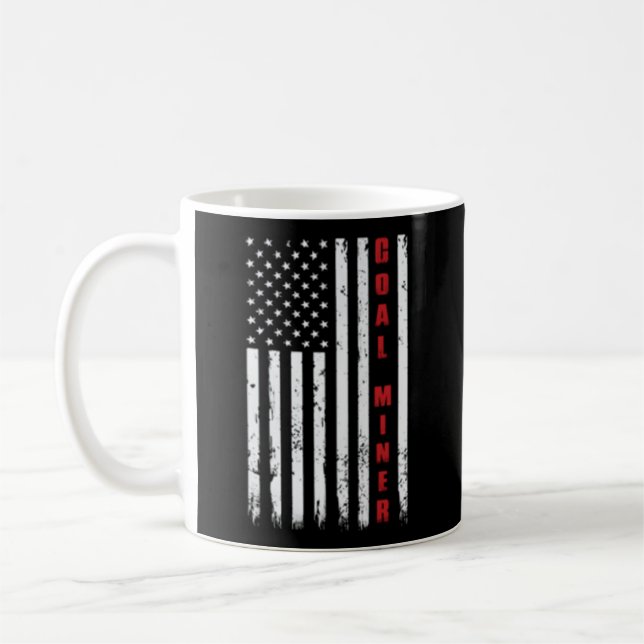 Caneca De Café American Flag Cole Miner (Esquerda)
