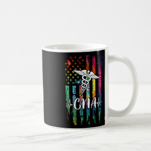 Caneca De Café American Flag Tie Dye Cna Costume Nursin