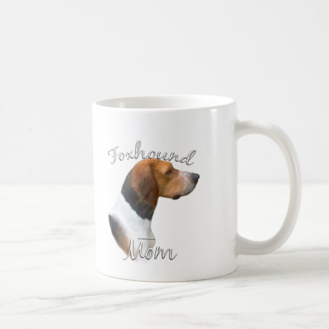 Caneca De Café American Foxhound Mãe 2 (Direita)