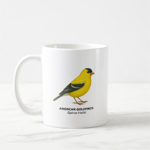 Caneca De Café American Goldfinch - Coleção Curada da Califórnia