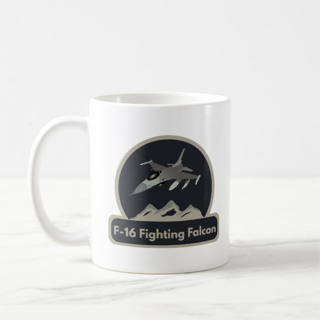 Caneca De Café American Jet Fighter (Esquerda)
