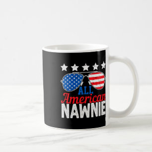 Caneca De Café American Nawnie Usa Flag Sungles 4th Of July