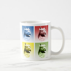 Caneca De Café American Staffordshire Terrier Pop Art