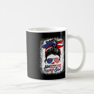 Caneca De Café American Trump Girl 4 De Julho Mensagem Bun Pro Tr