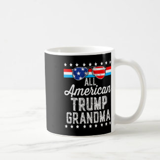Caneca De Café American Trump Grandma American Flag Sungs Trump