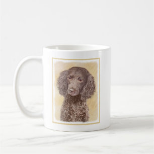Caneca De Café American Water Spaniel Painting - Arte Original de