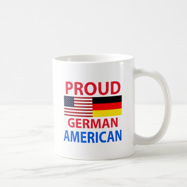 Caneca De Café Americano alemão orgulhoso (Direita)