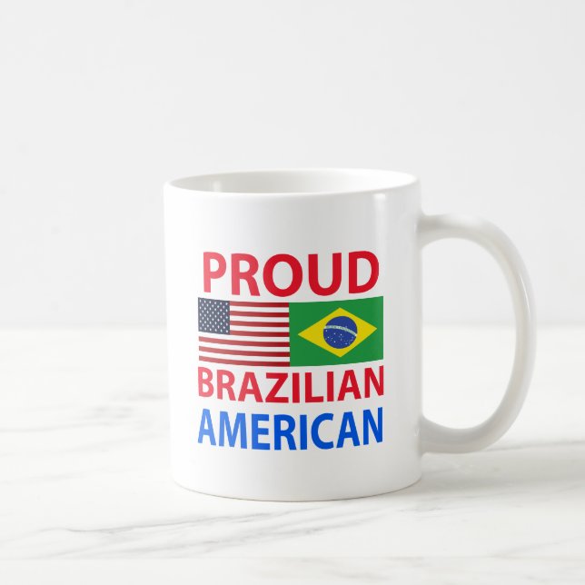 Caneca De Café Americano brasileiro orgulhoso (Direita)
