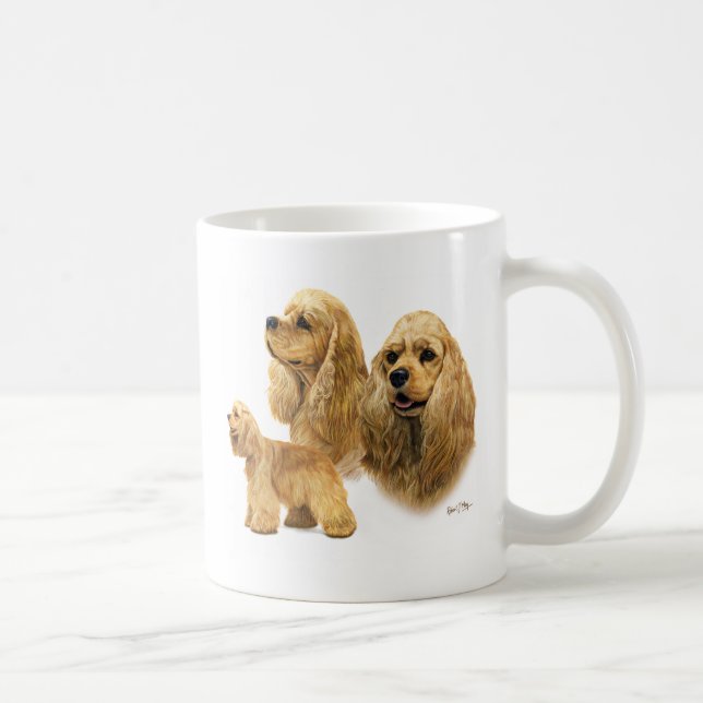 Caneca De Café Americano cocker spaniel (Direita)