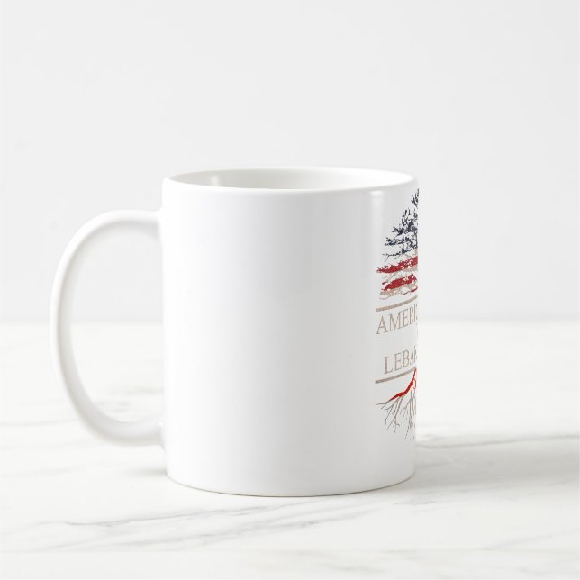 Caneca De Café Americano crescido com raízes libanesas (Esquerda)