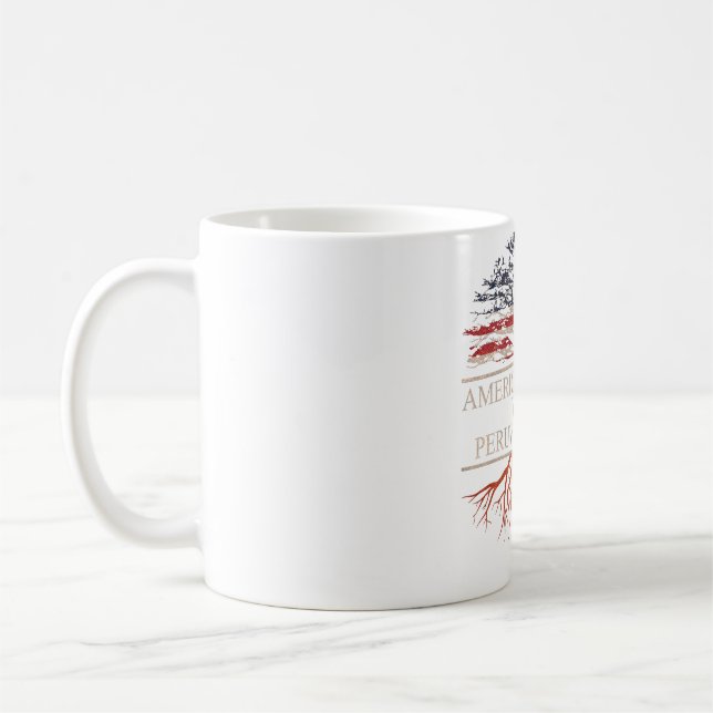 Caneca De Café Americano crescido com raízes peruanas (Esquerda)