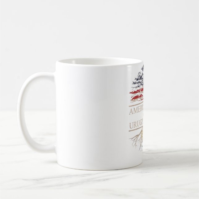 Caneca De Café Americano crescido com raízes uruguaias (Esquerda)