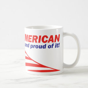 Caneca De Café Americano e orgulhoso disso Mug