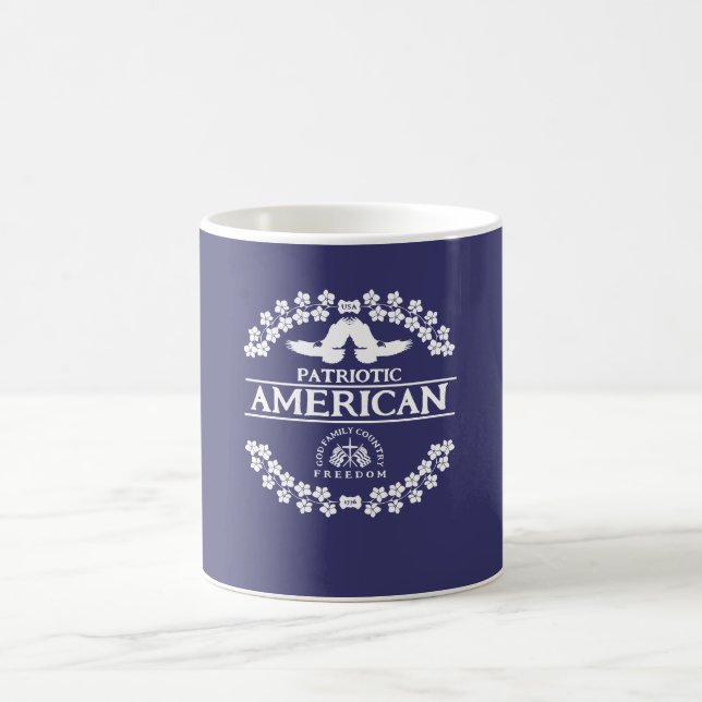 CANECA DE CAFÉ AMERICANO | EUA 1776 | LIBERDADE DE PAÍSES DA FAMÍ (Centro)