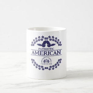 CANECA DE CAFÉ AMERICANO   EUA 1776   LIBERDADE DE PAÍSES DA FAMÍ