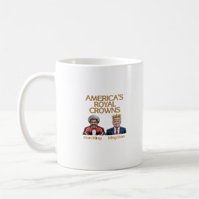 Caneca De Café America's Crowns And Don Graphic (Esquerda)
