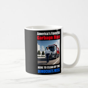 Caneca De Café Americas - Homem De Garbyge Favorito Aqui Para Lim