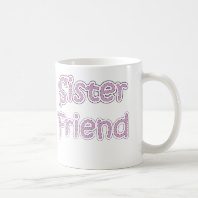 Caneca De Café Amigo da irmã (Direita)