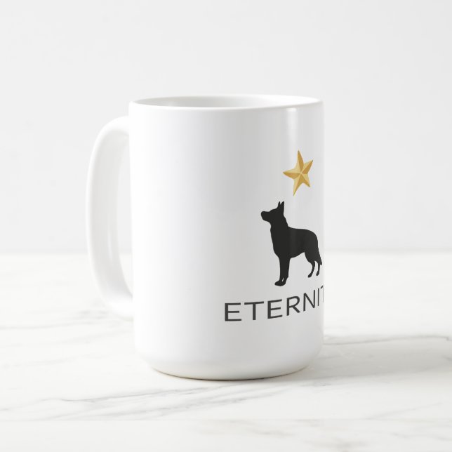 Caneca De Café Amigo Fiel Para Sempre - Design de Perda de Animal (Frente Esquerda)