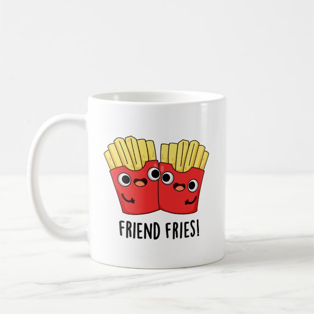 Caneca De Café Amigo Fries Funny BFF Pun (Esquerda)