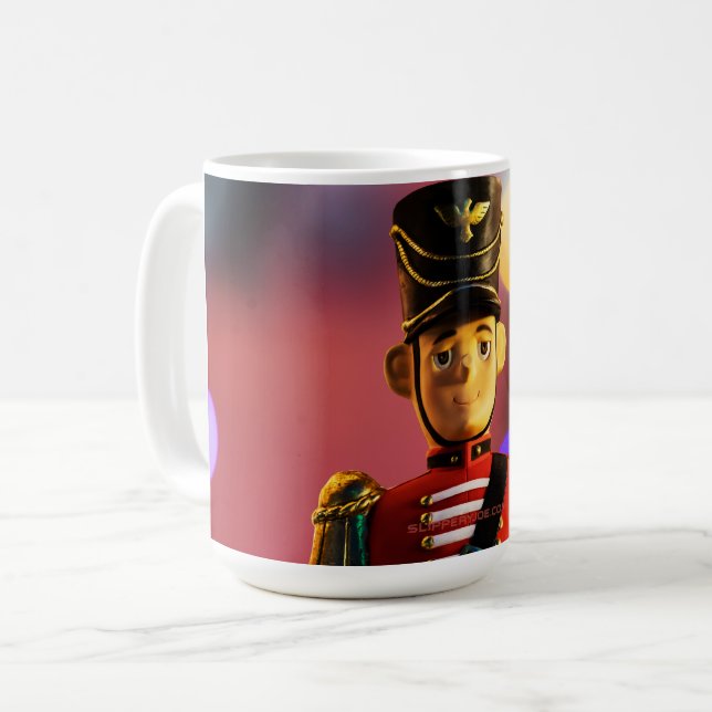 Caneca De Café Amigo soldadinho de brinquedo clássico de Natal do (Frente Esquerda)