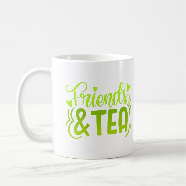 Caneca De Café amigos & chá (Esquerda)