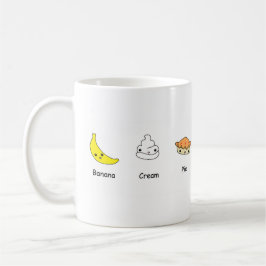Caneca De Café Amigos da torta de creme da banana