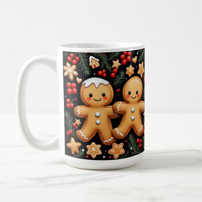 Caneca De Café Amigos de Pão de Mel (Esquerda)