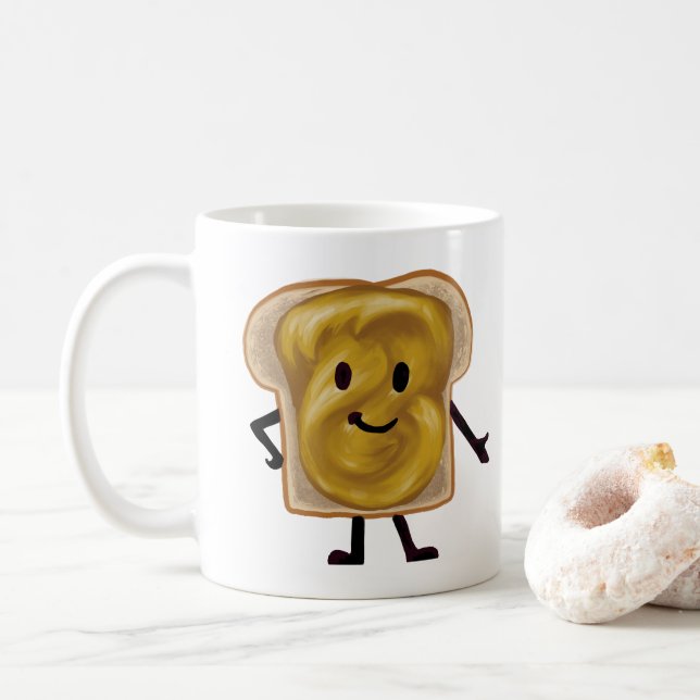 Caneca De Café Amigos de Peanut e Jelly Sandwich (Com Donut)