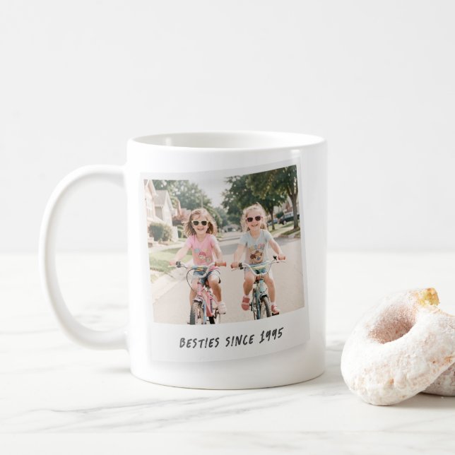 Caneca De Café Amigos Divertidos Retro Melhores Amigos Personaliz (Com Donut)