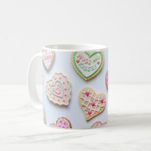 Caneca De Café Amigos do Dia dos Namorados Corações Cookies