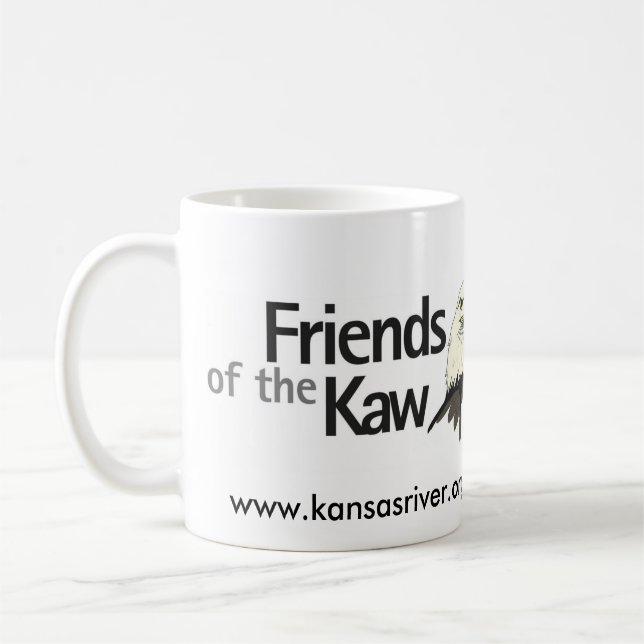 Caneca De Café Amigos do Kaw, www.kansasriver.org (Esquerda)
