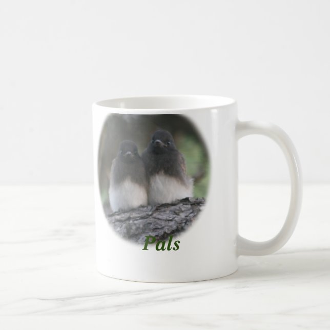 Caneca De Café Amigos dos pássaros de Phoebe (Direita)