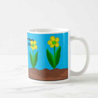 Caneca De Café Amigos e Flores Dizendo