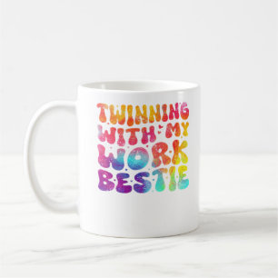 Caneca De Café Amigos Engraçados Geminando Com Meu Espírito Besti