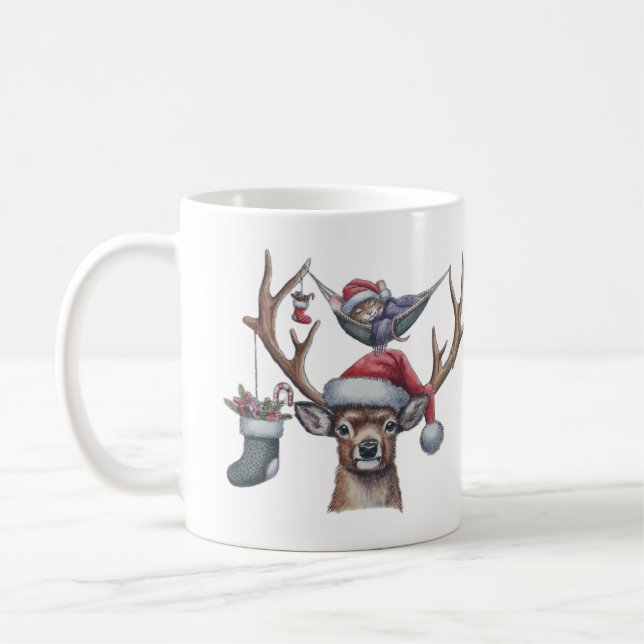 Caneca De Café Amigos Festivos (Esquerda)