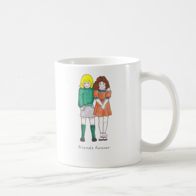 Caneca De Café Amigos para sempre (Direita)