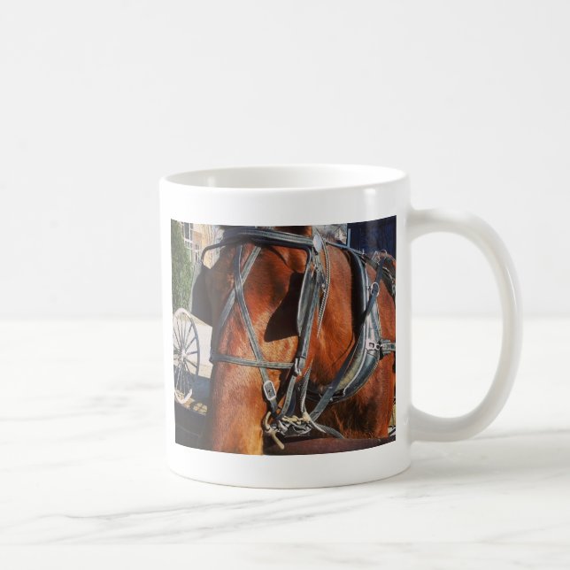 Caneca De Café Amish Horse (Direita)