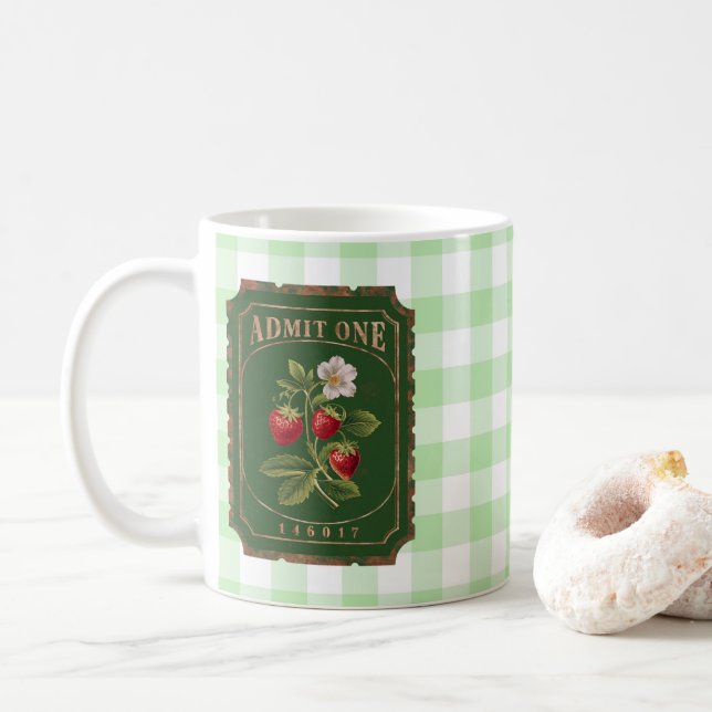 Caneca De Café Amit one - Morango (Com Donut)