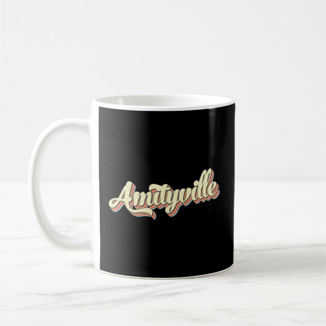 Caneca De Café Amityville Baseball Font (Esquerda)