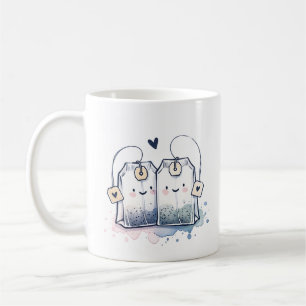 Caneca De Café Amizade Engraçado Azul Melhor Tea Pun Humor