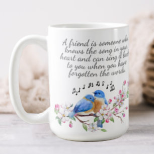 Caneca De Café Amizade Floral