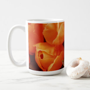 Caneca De Café Amma ~ Array of Orange Tulips