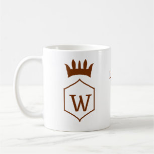 Caneca De Café Amo a sua coroa do vovô... adicione o nome detalhe