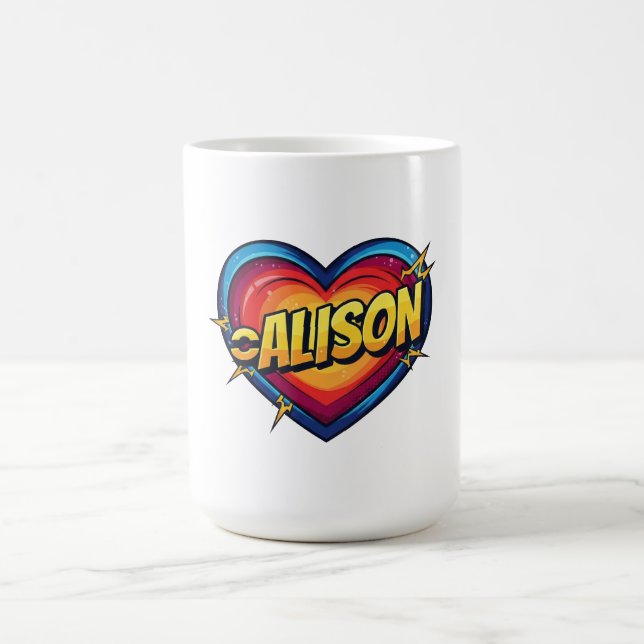 Caneca De Café Amo Alison (Centro)