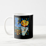 Caneca De Café Amo as Decorações de Chanucá Bonito Dreidel Menora<br><div class="desc">AMAVA Desortações Bonitas de Chanucá Dreidel Menorah Chanukah</div>