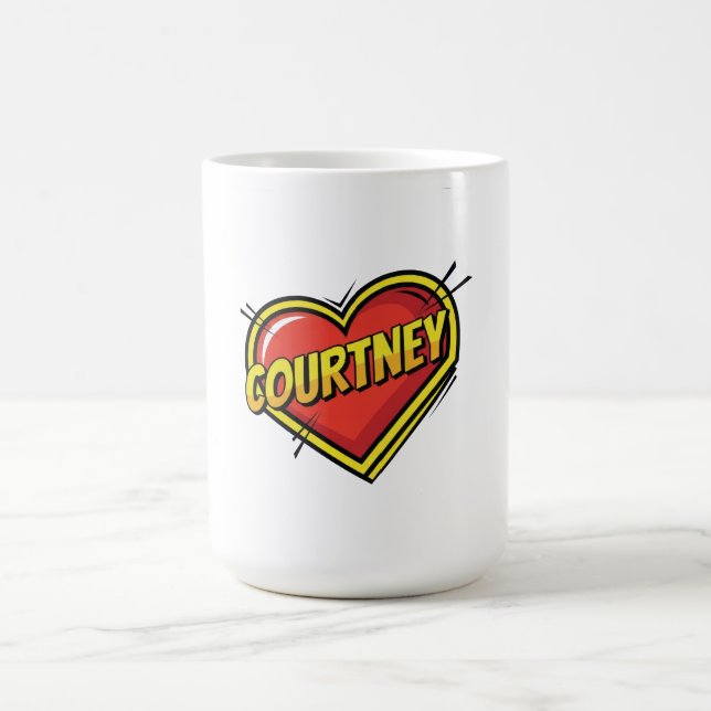 Caneca De Café Amo Courtney (Centro)